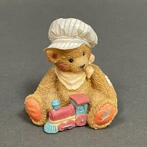 Hamilton Gifts Chuggin Along Thomas 1992 Decoration Bear Figure 3" tall